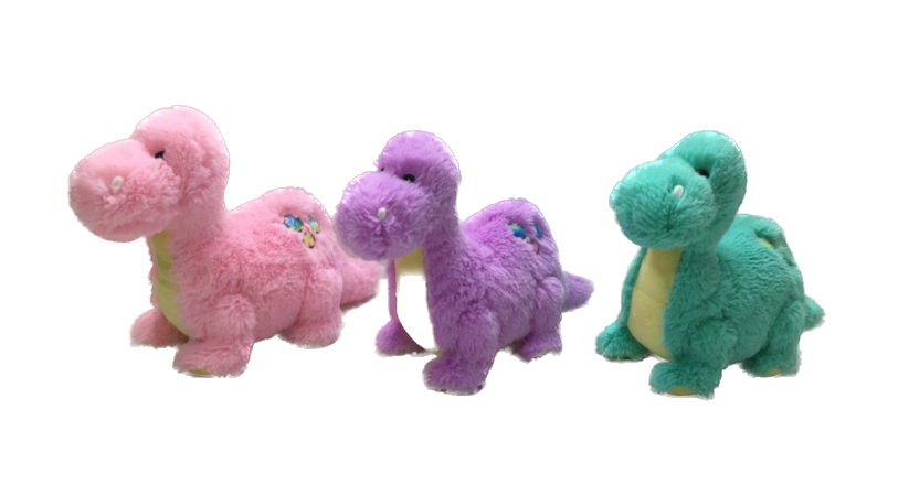 Sitting Dinosaur 3 assorted in 45cm