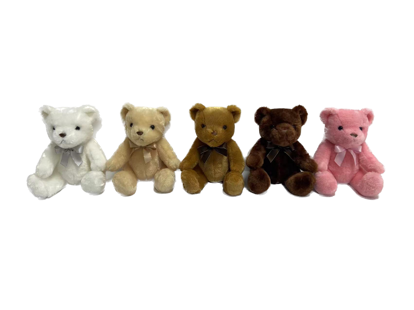 Teddy Sitting Bears in 5 assorted in 25cm