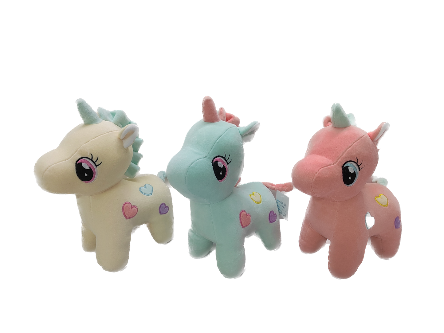 Squishy Sitting Unicorn 3 assorted in 23cm